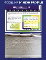 high profile latex mattress Los Angeles CA Santa Ana Costa Mesa Long Beach
 TALALAY foam natural organic beds